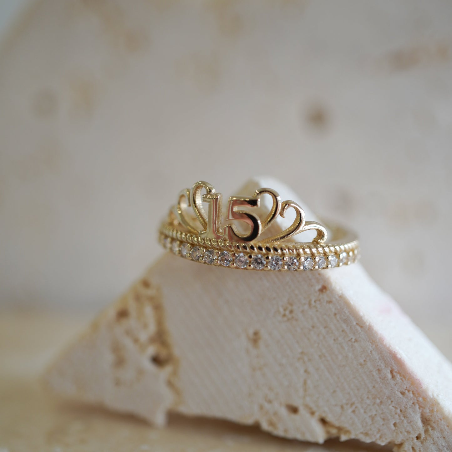 14k yellow gold ring-14240
