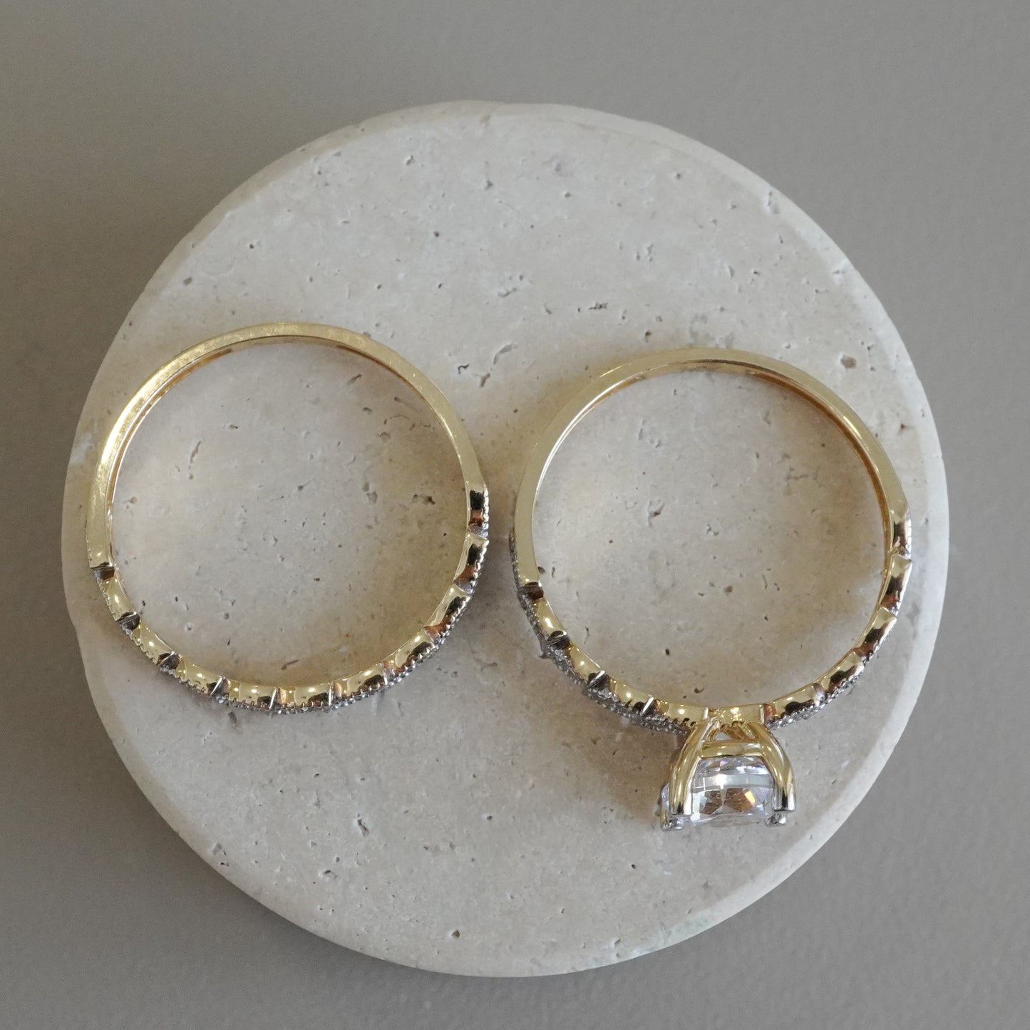 14k Yellow gold duo ring-11946