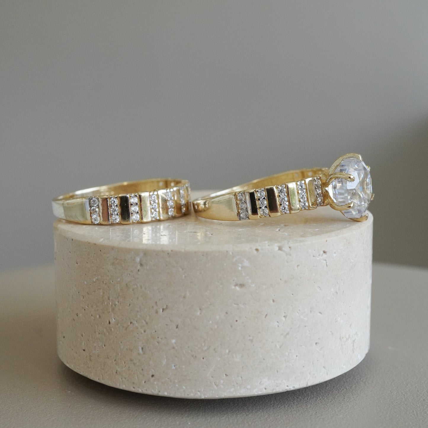 14k Yellow gold duo ring-15791