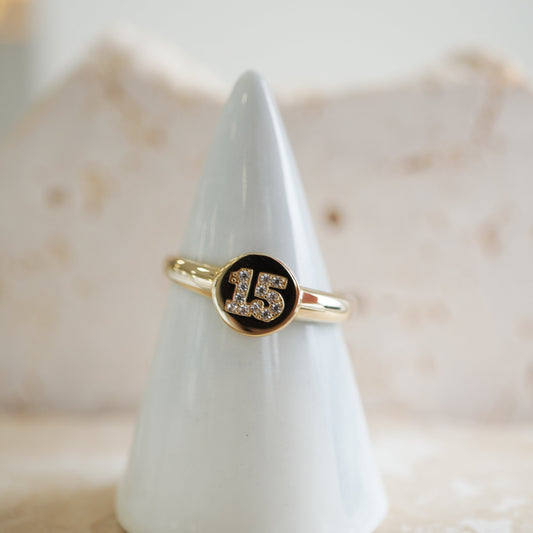 10k Yellow Gold ring-16130