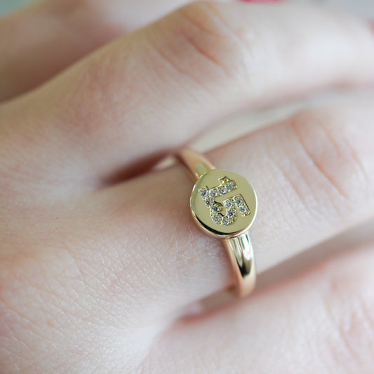 10k Yellow Gold ring-16130