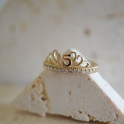 14k yellow gold ring-14240