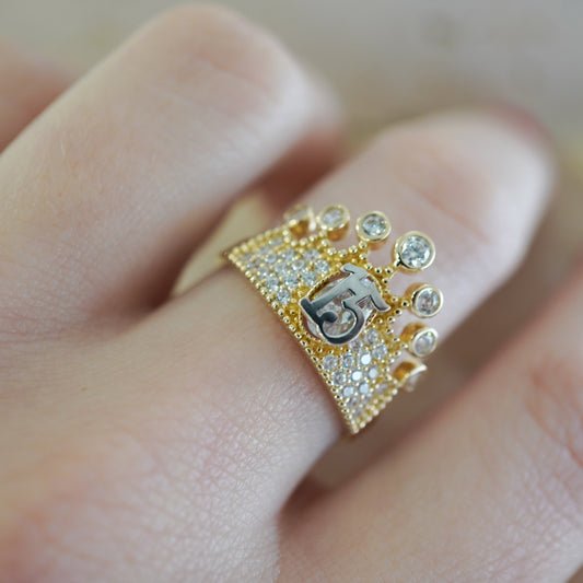 14k Yellow gold ring-11948