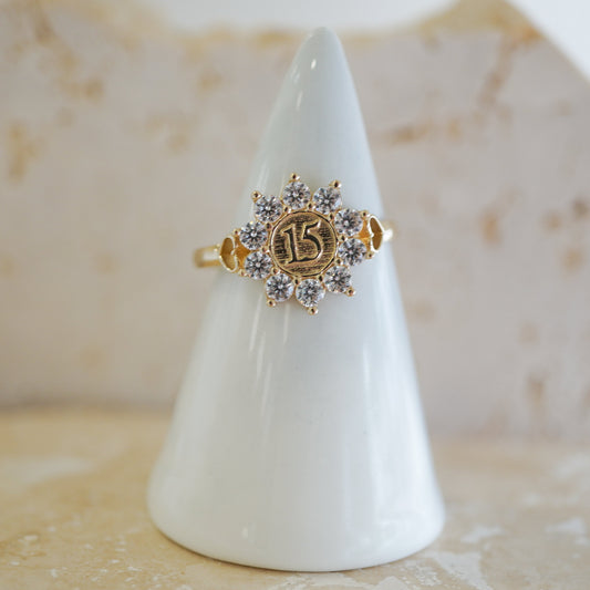 14k Yellow gold ring -13900
