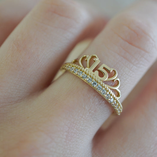 14k yellow gold ring-14240