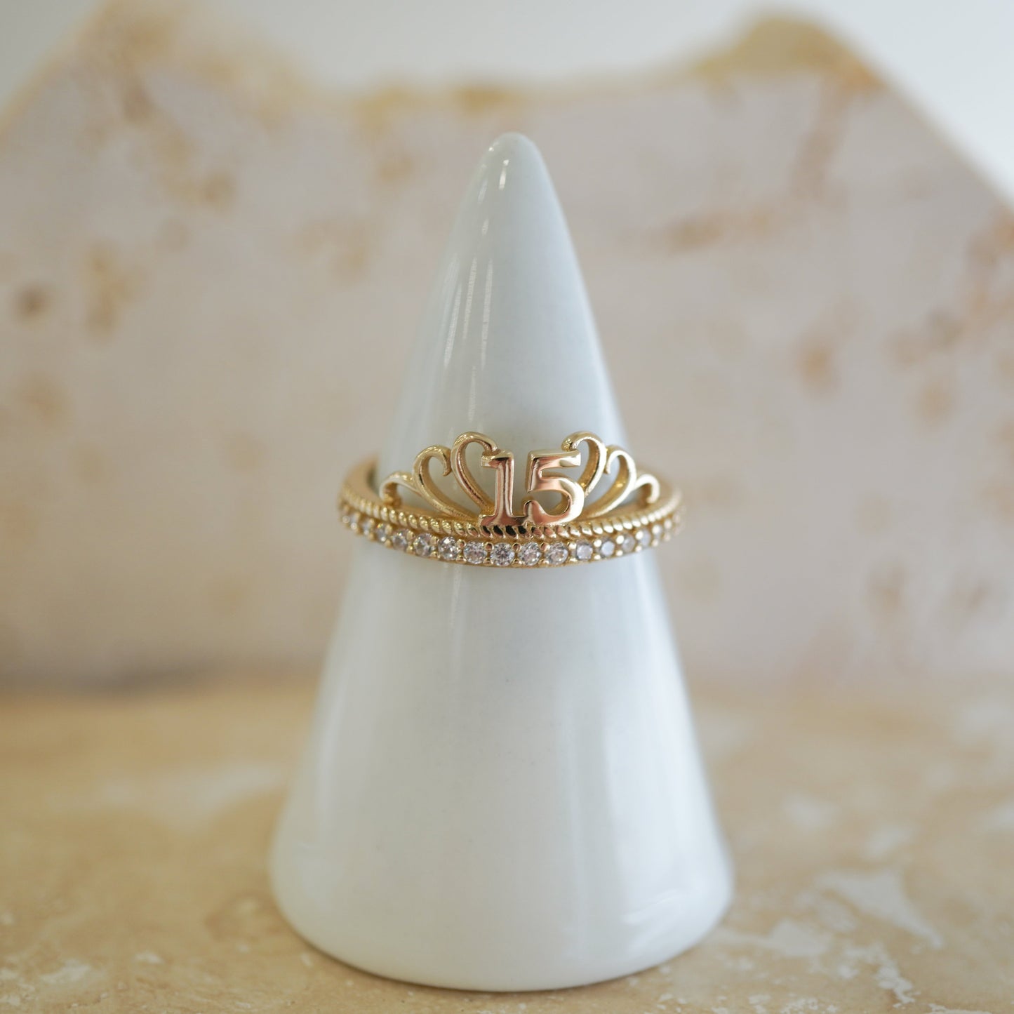 14k yellow gold ring-14240