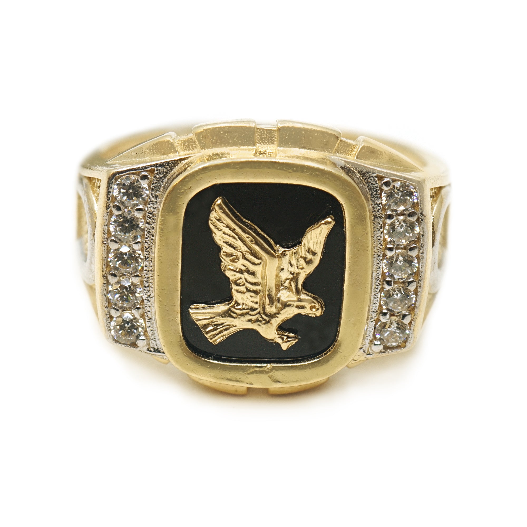 Buy Yellow Gold Eagle Signet Ring, Eagle Signet Ring, Signet Ring Online in  India - Etsy