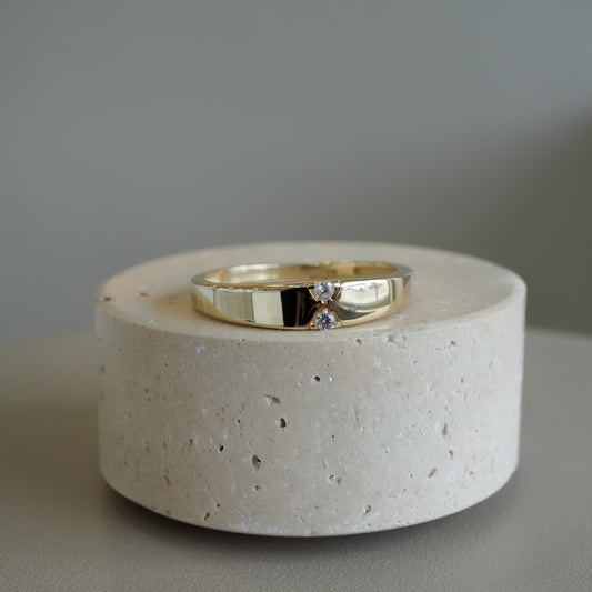 10k Yellow gold eternity band ring-16127