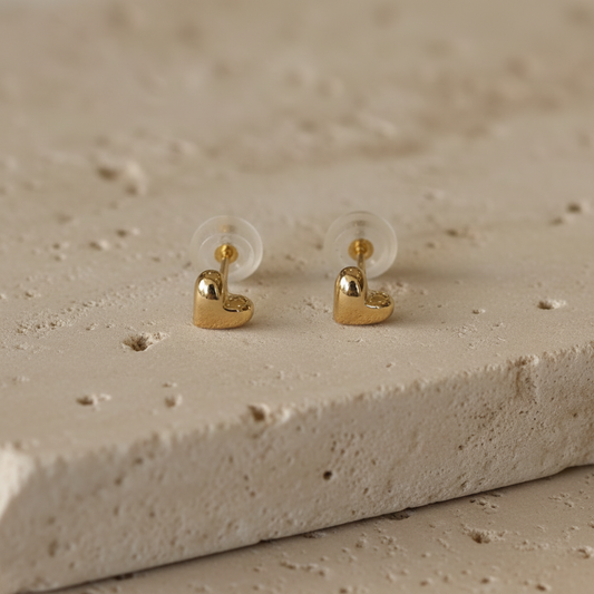 14Kt Baby Hearts Earrings - 17345