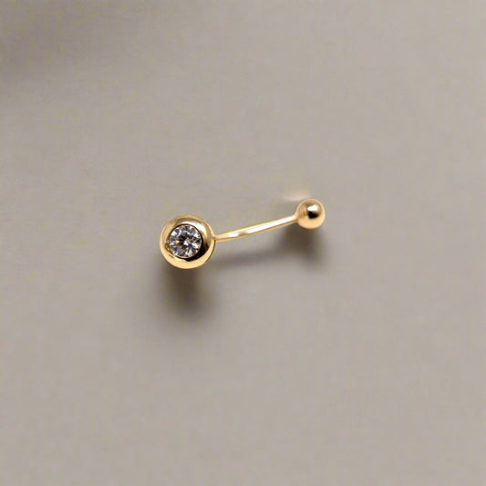 14kt Gold White Piercing- 15099
