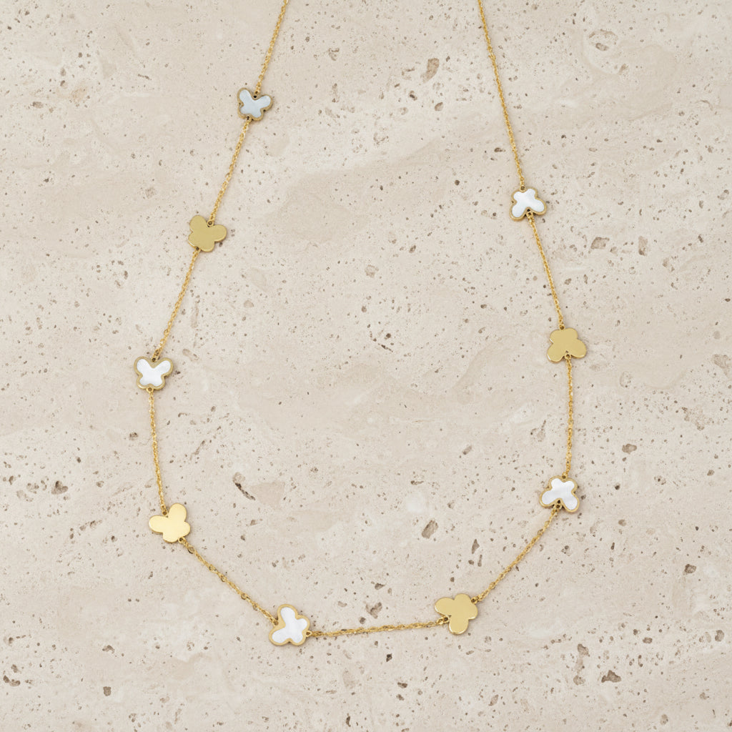 14kt Choker Butterfly -14887