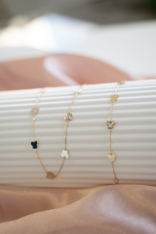 14kt Choker Butterfly -14887